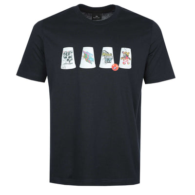 Paul Smith Cups T-Shirt in Navy