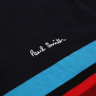 Paul Smith Cycle Jersey SS Knitwear in Navy Logo