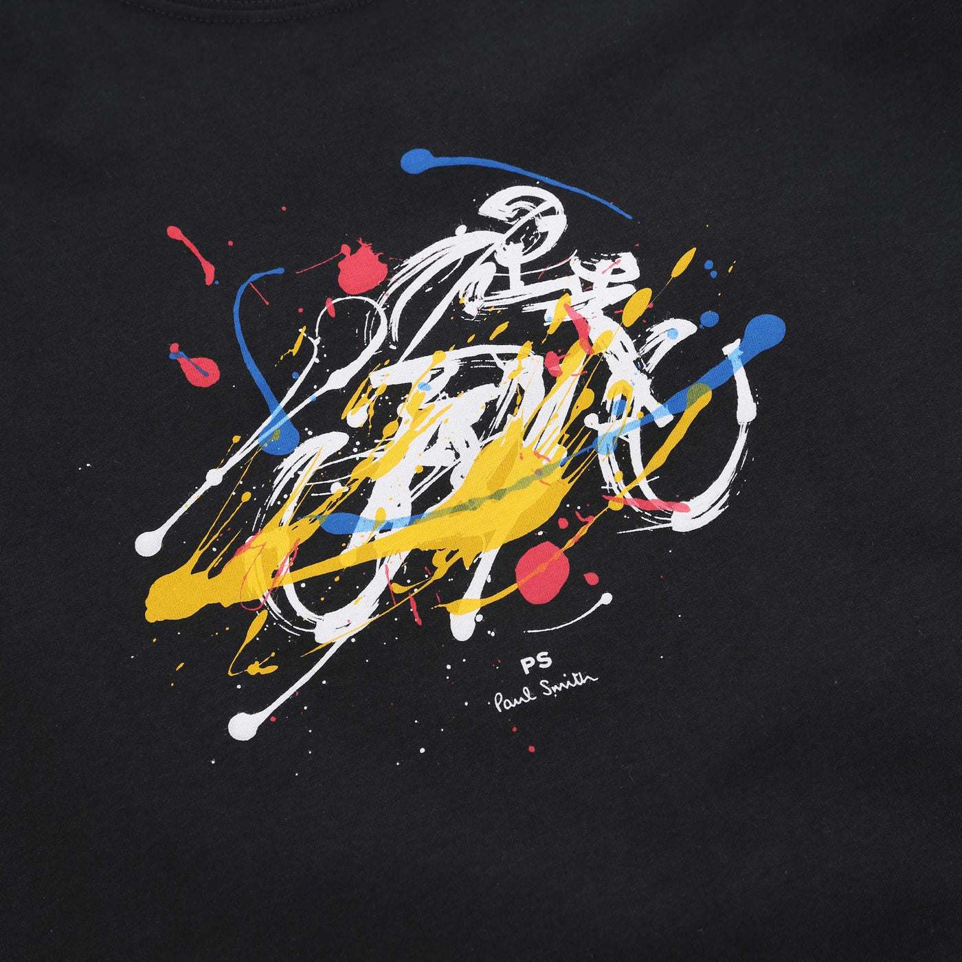 Paul Smith Cyclist T Shirt in Black Print