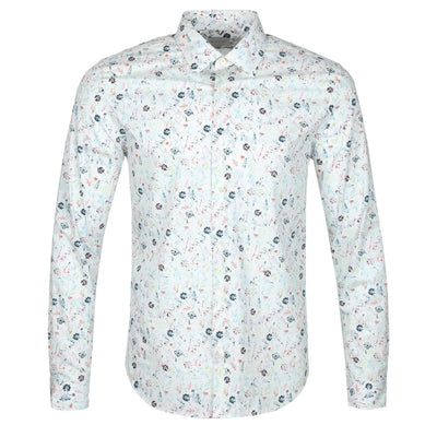 Paul Smith Floral Print Shirt in White