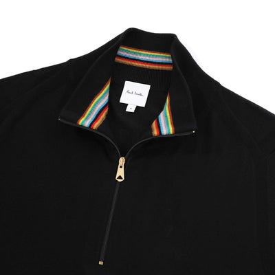 Paul Smith Half Zip Knitwear in Black Collar