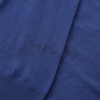 Paul Smith Half Zip Knitwear in Blue Logo