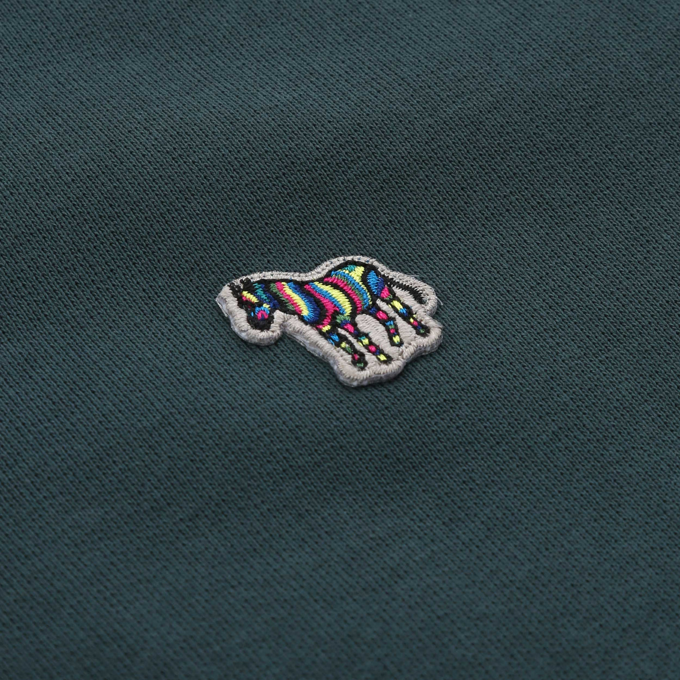 Paul Smith Half Zip Sweat Top in Forest GreenLogo