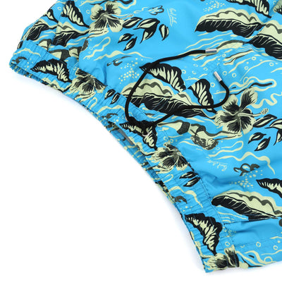 Paul Smith Hawaii DVR Swim Short in Sky Blue Waist