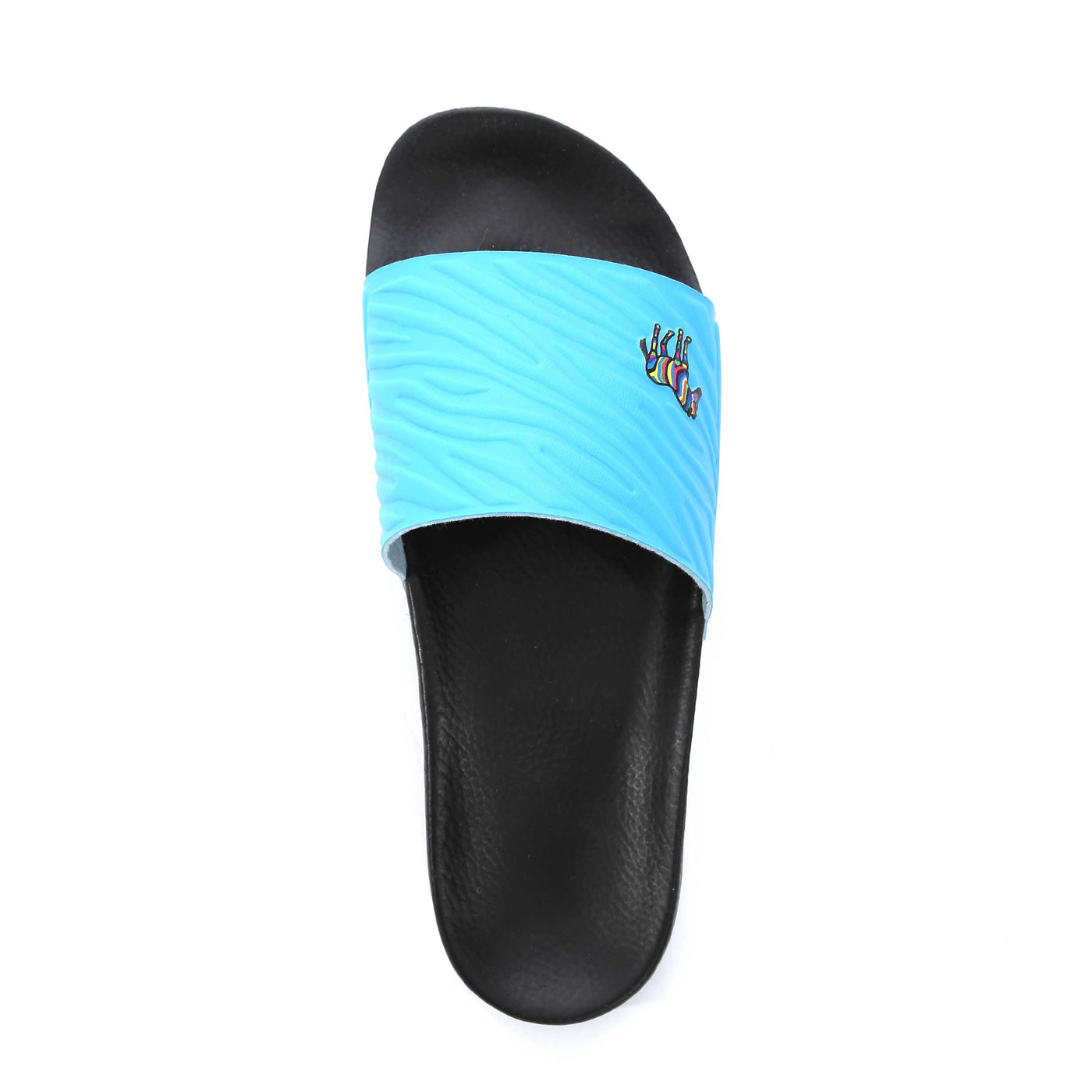 Paul Smith Nyro Zebra Slide in Sky Blue Birdseye View