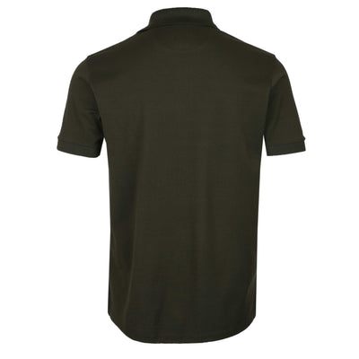 Paul Smith PS Emb Logo Polo Shirt in Army Green Back