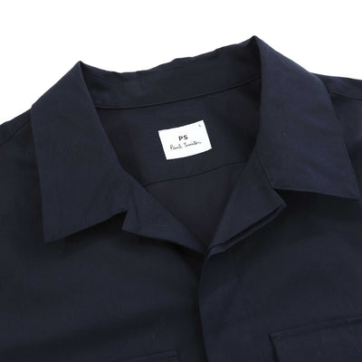 Paul Smith Patch Pocket Shirt in Navy Collar