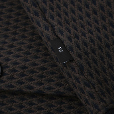 Paul Smith Reg Fit Cardigan Sweat in Black Logo Tab