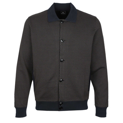 Paul Smith Reg Fit Cardigan Sweat in Black