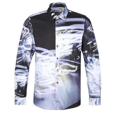 Paul Smith Reg Fit Lights Shirt in Black