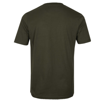 Paul Smith Repeat Logo T Shirt in Army Green Back