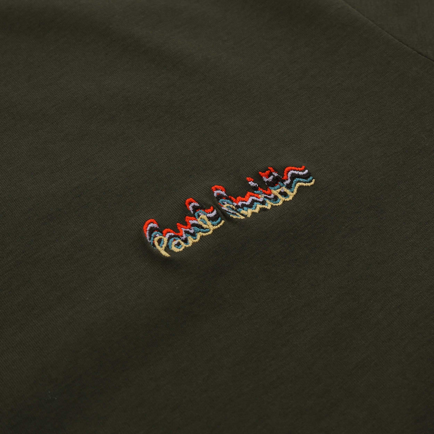 Paul Smith Repeat Logo T Shirt in Army Green Logo
