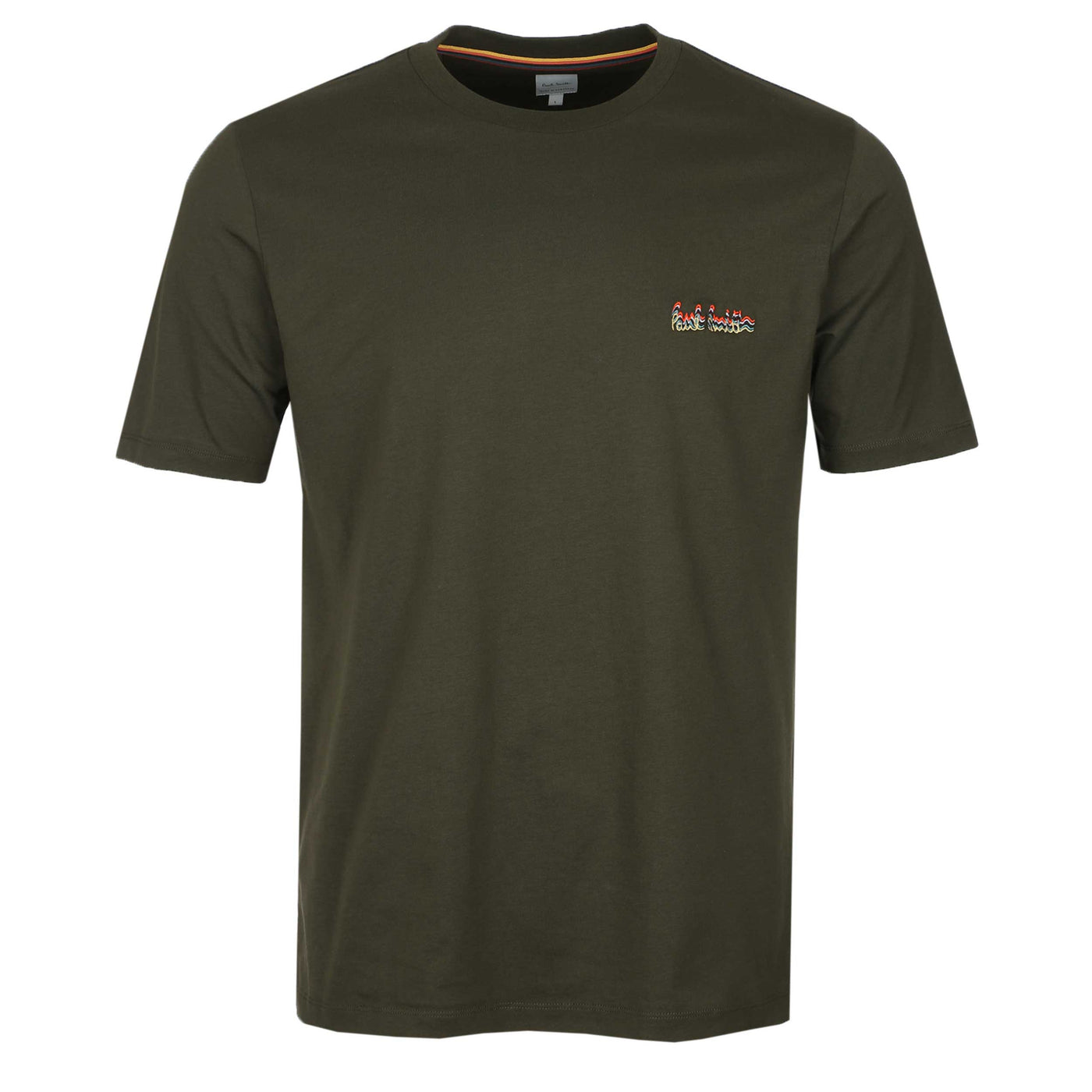 Paul Smith Repeat Logo T Shirt in Army Green