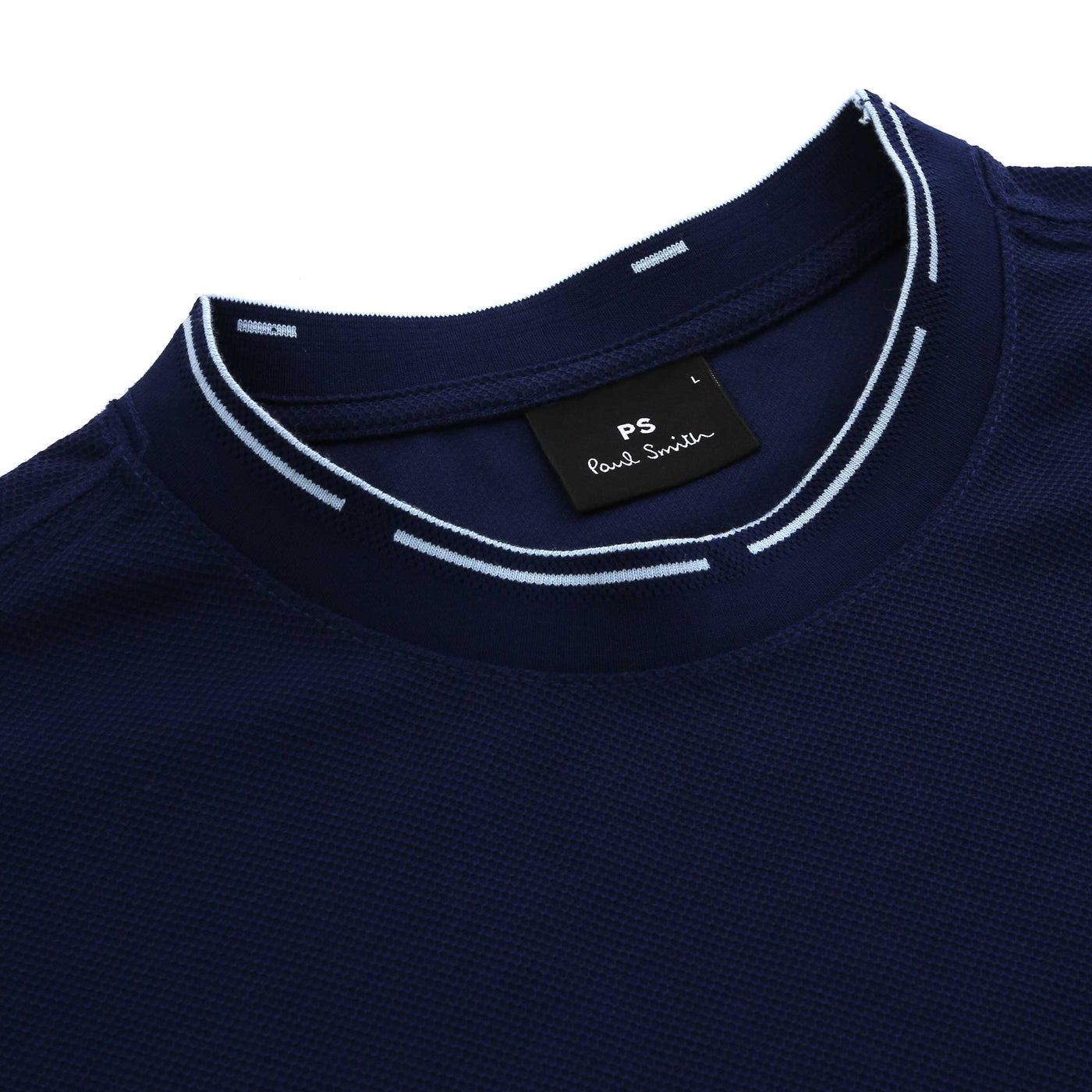 Paul Smith SS Reg Fit T Shirt in Blue Neck