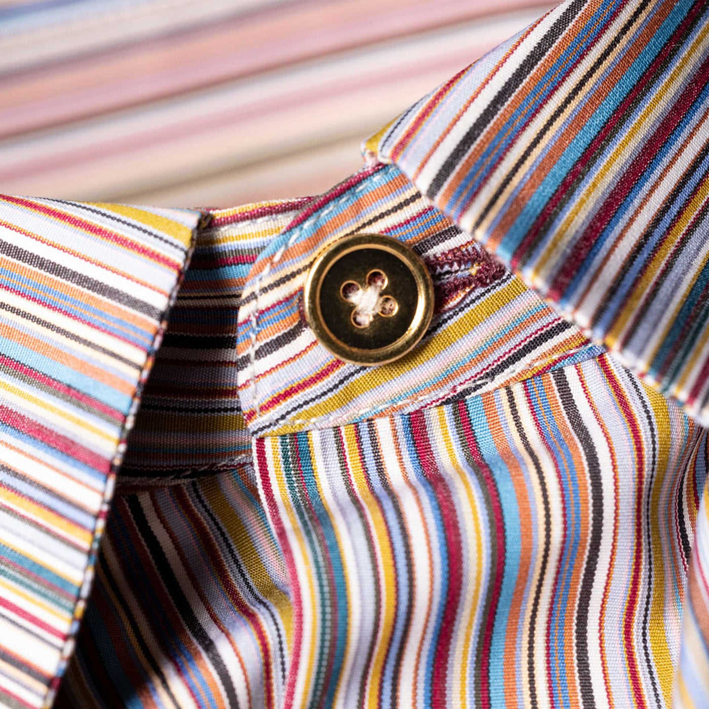 Paul Smith Signature Stripe Shirt in Multicolour Collar
