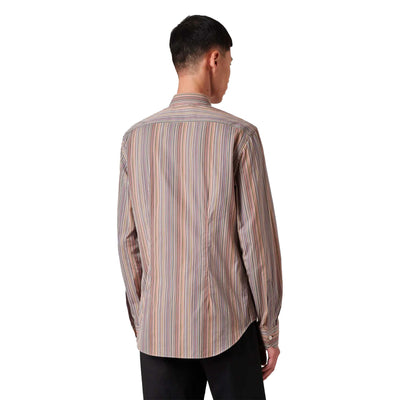 Paul Smith Signature Stripe Shirt in Multicolour Model Back