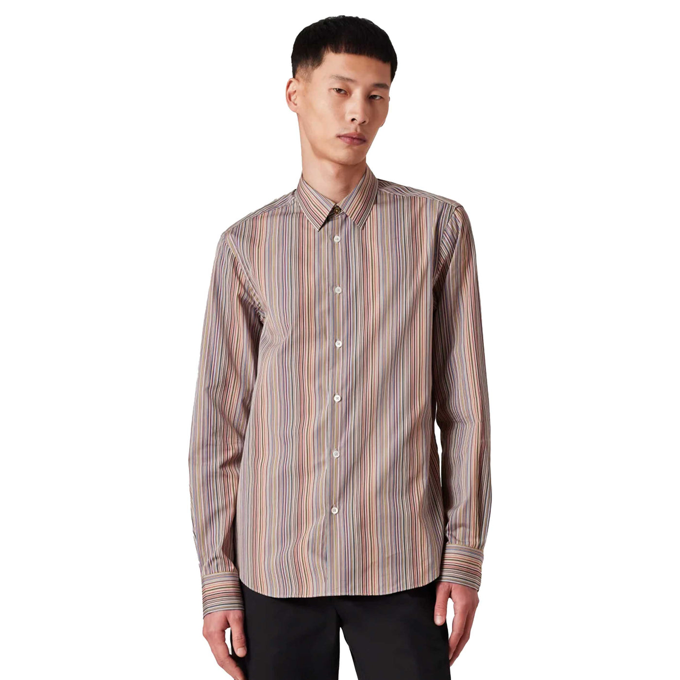 Paul Smith Signature Stripe Shirt in Multicolour Model