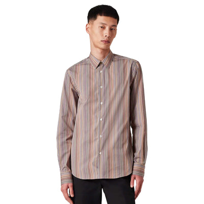 Paul Smith Signature Stripe Shirt in Multicolour Model