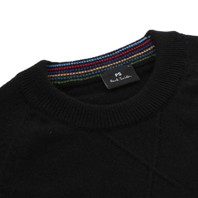 Paul Smith Sweater Crew Neck Knitwear in Black Neck