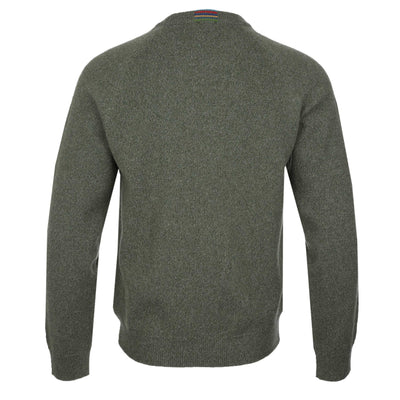 Paul Smith Sweater Crew Neck Knitwear in Green Back
