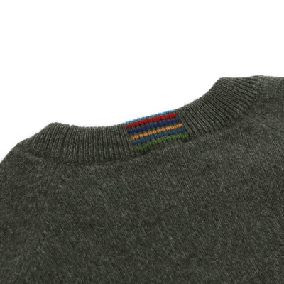 Paul Smith Sweater Crew Neck Knitwear in Green Nape Logo