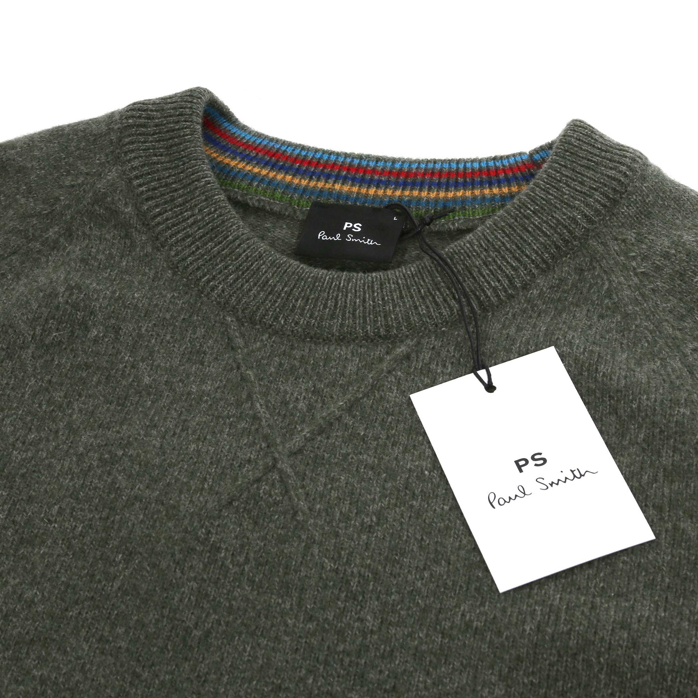 Paul Smith Sweater Crew Neck Knitwear in Green Neck