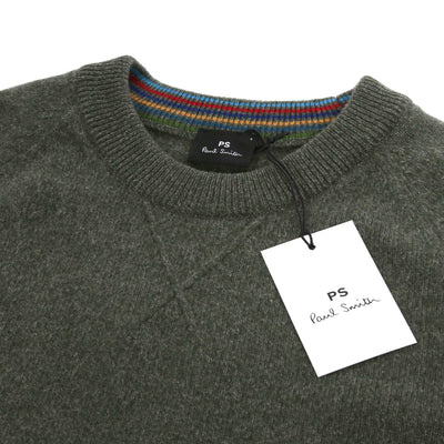 Paul Smith Sweater Crew Neck Knitwear in Green Neck