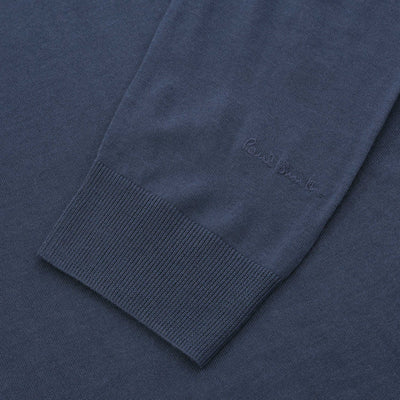Paul Smith Sweater Crew Neck in Blue Cuff