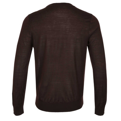 Paul Smith Sweater Crew Neck in Brown Back