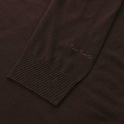 Paul Smith Sweater Crew Neck in Brown Cuff
