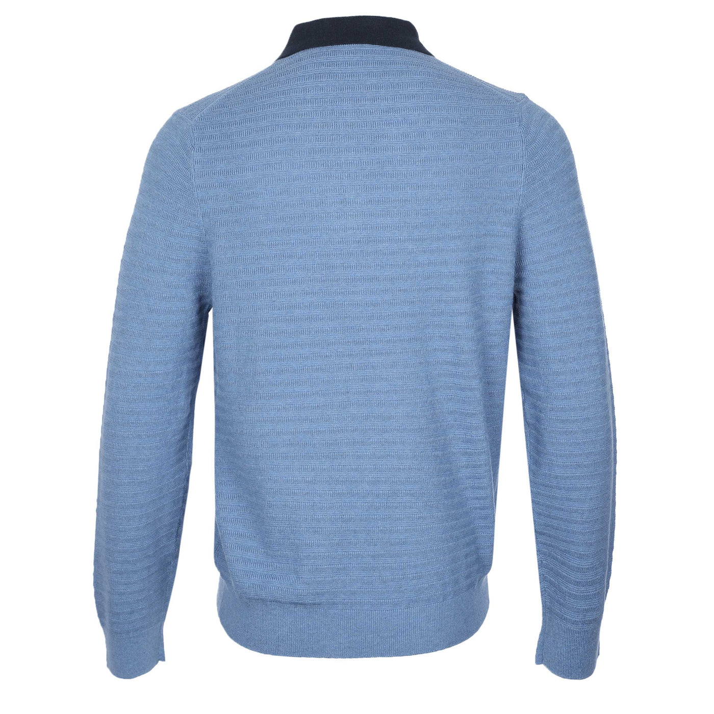 Paul Smith Sweater LS Polo Knitwear in Blue Back