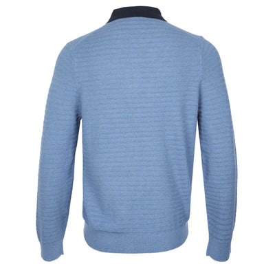 Paul Smith Sweater LS Polo Knitwear in Blue Back