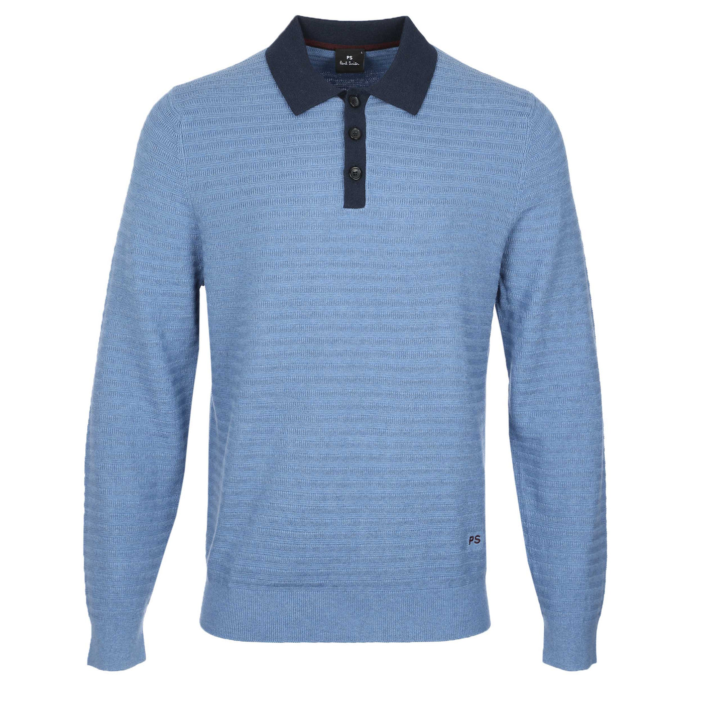 Paul Smith Sweater LS Polo Knitwear in Blue