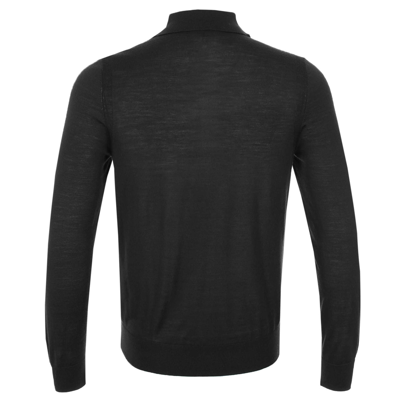 Paul Smith Sweater LS Polo in Black Back