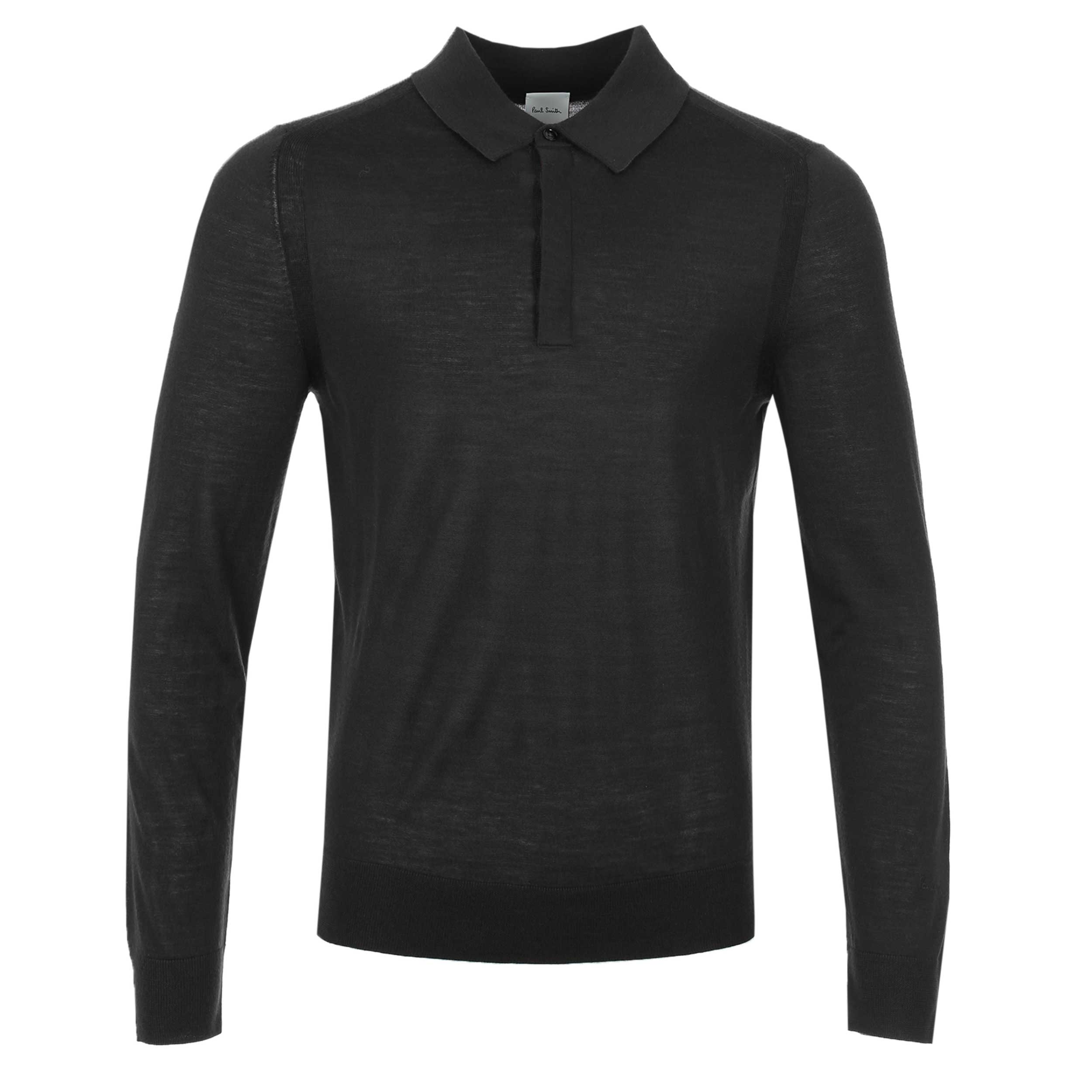 Paul Smith Sweater LS Polo in Black
