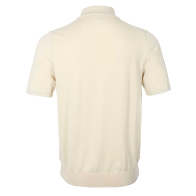 Paul Smith Sweater SS Polo Knitwear in Off White Back