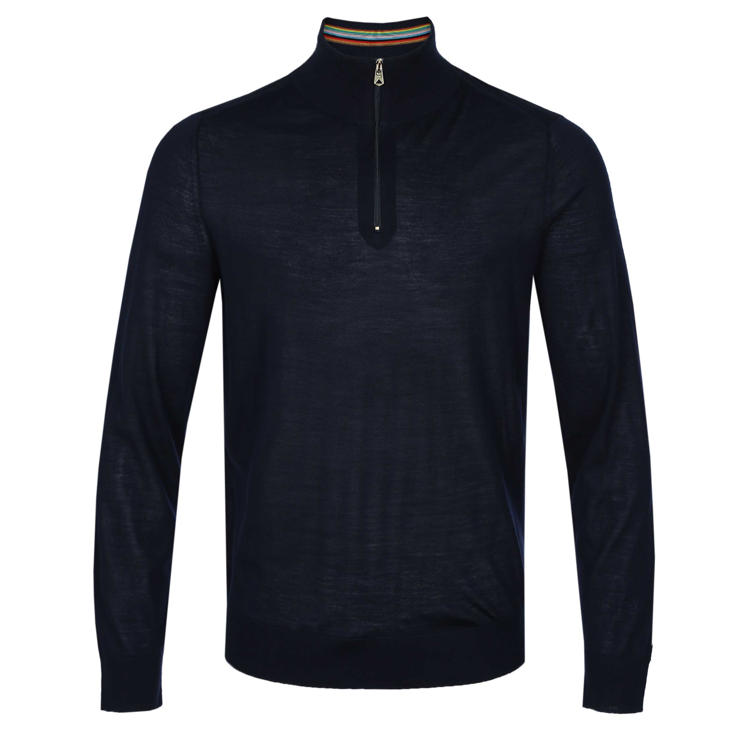 Paul Smith Sweater Zip Neck Knitwear in Navy