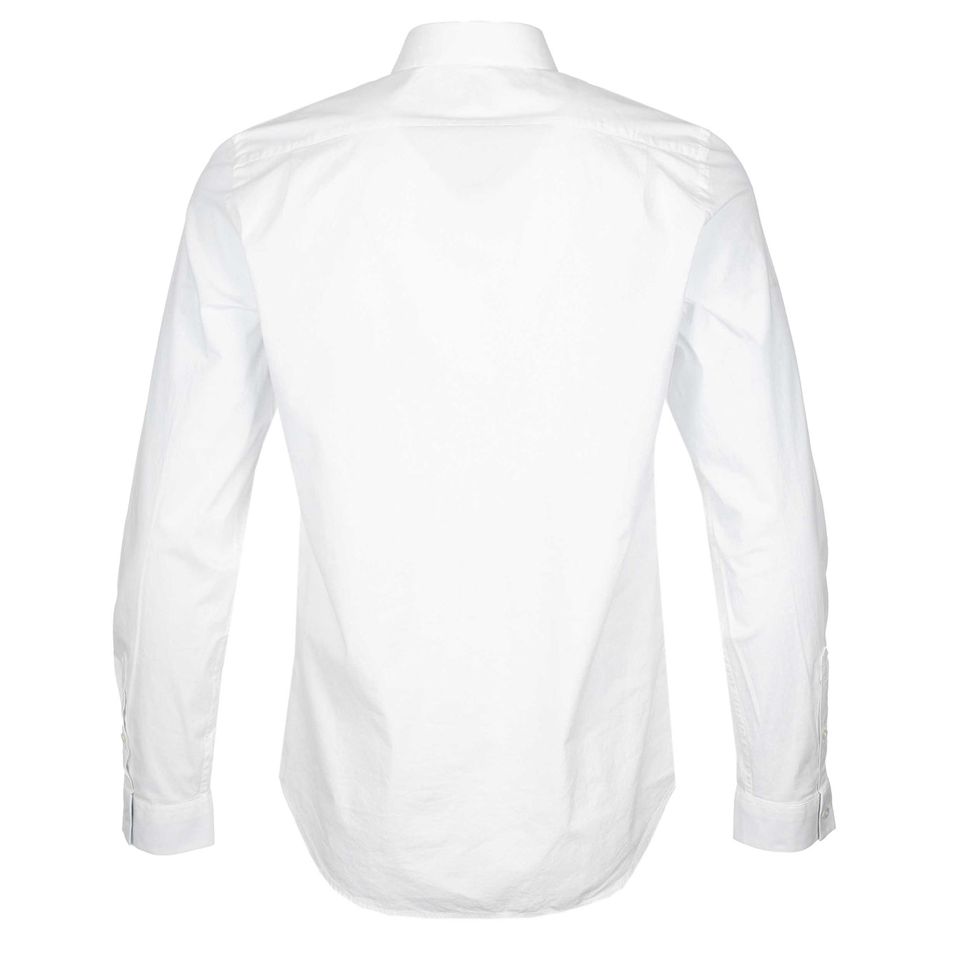 Paul Smith Tailored Fit Zeb Print Emb Shirt in White Back