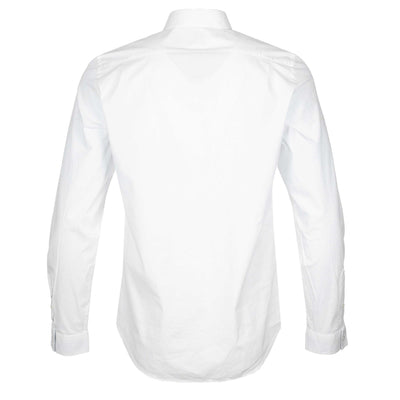 Paul Smith Tailored Fit Zeb Print Emb Shirt in White Back