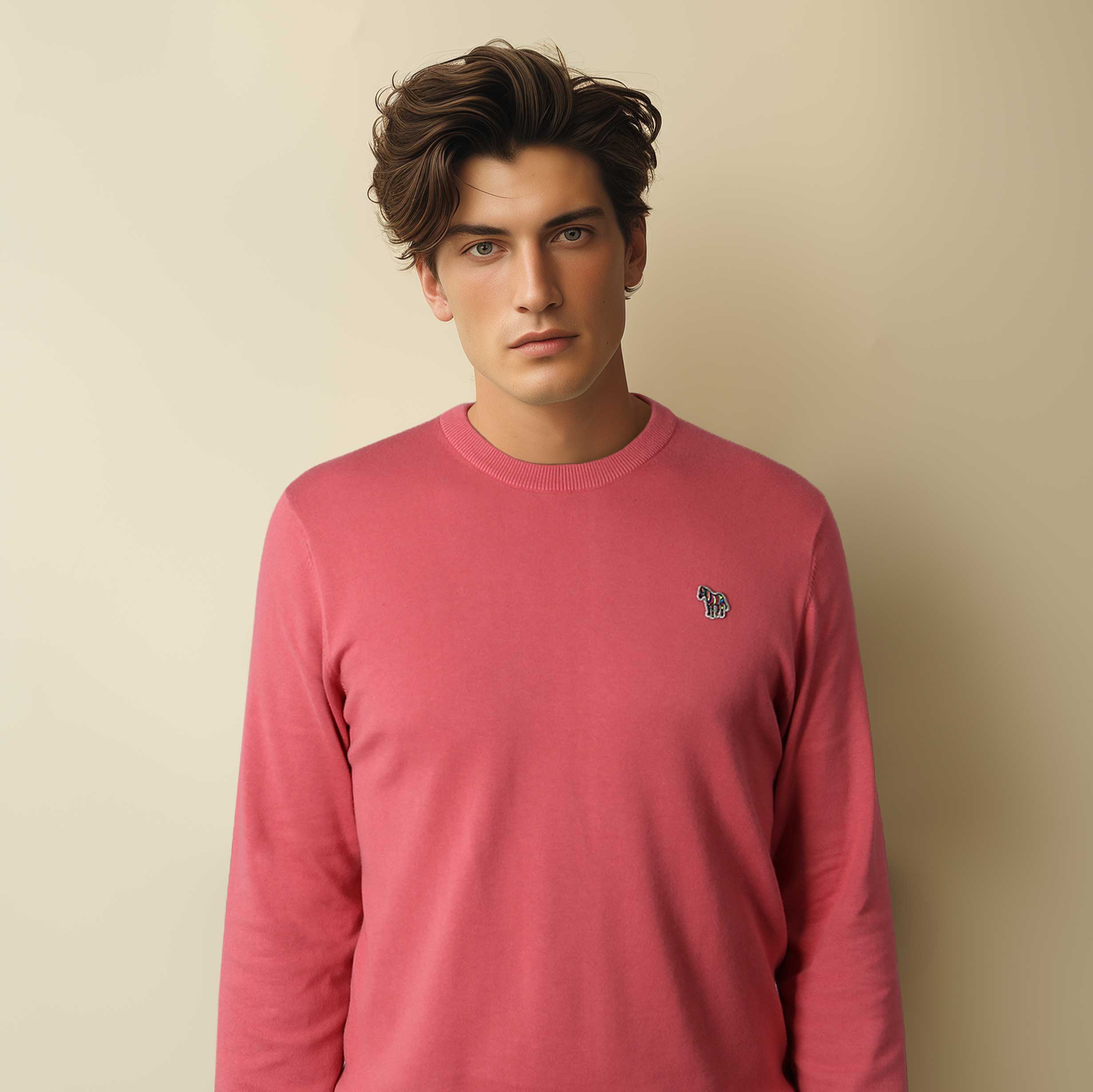 Paul Smith Zeb Bad Knitwear in Bubblegum