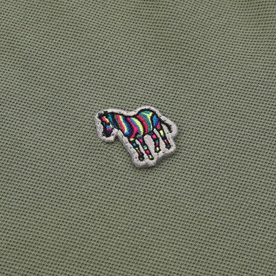 Paul Smith Zebra Badge Polo Shirt in Sage Logo
