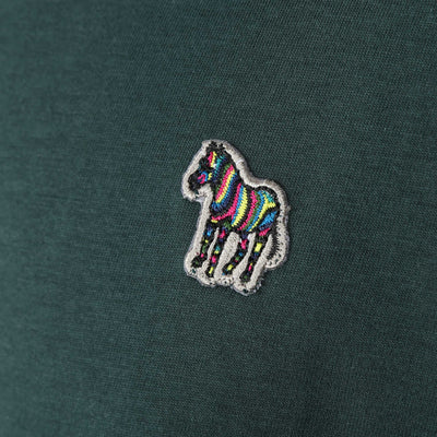 Paul Smith Zebra Badge T Shirt in Forest Green Logo