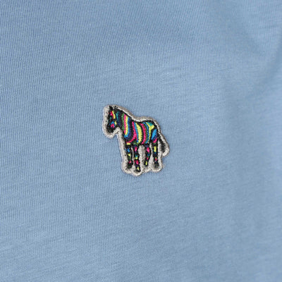 Paul Smith Zebra Badge T Shirt in Pale Blue Logo