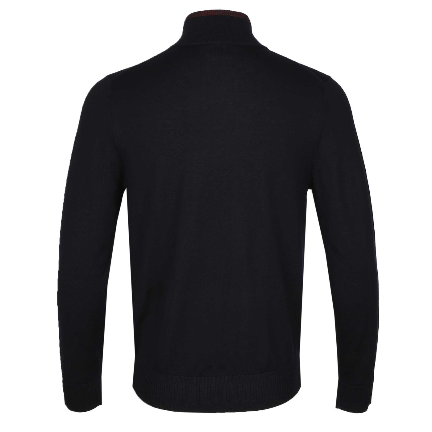 Paul Smith Zip Neck Knitwear in Navy Back