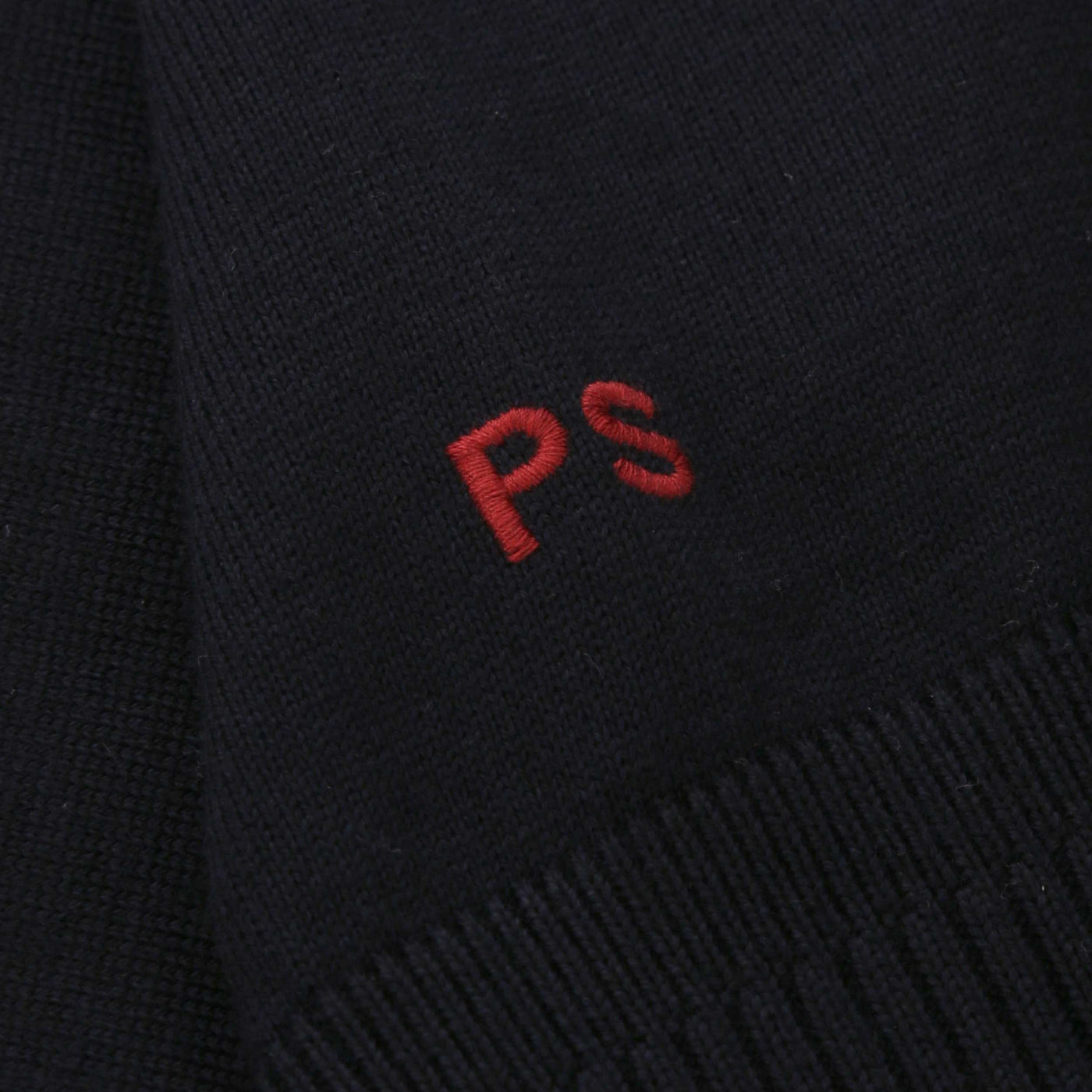 Paul Smith Zip Neck Knitwear in Navy Logo