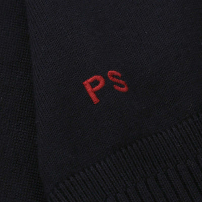Paul Smith Zip Neck Knitwear in Navy Logo
