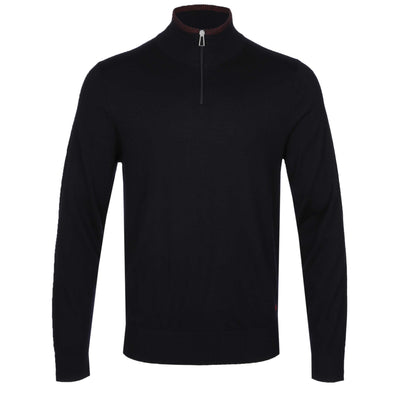 Paul Smith Zip Neck Knitwear in Navy
