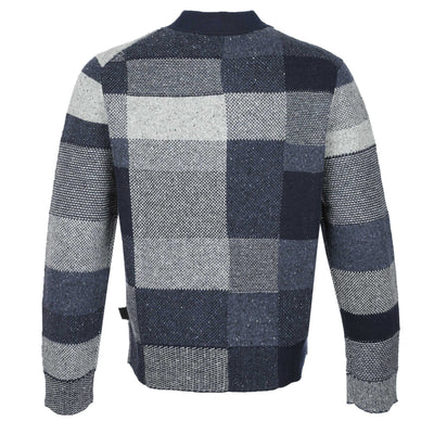 Paul Smith Zip Thru Cardigan in Blue Back