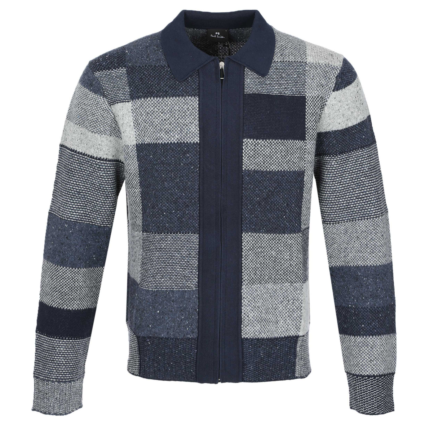 Paul Smith Zip Thru Cardigan in Blue 