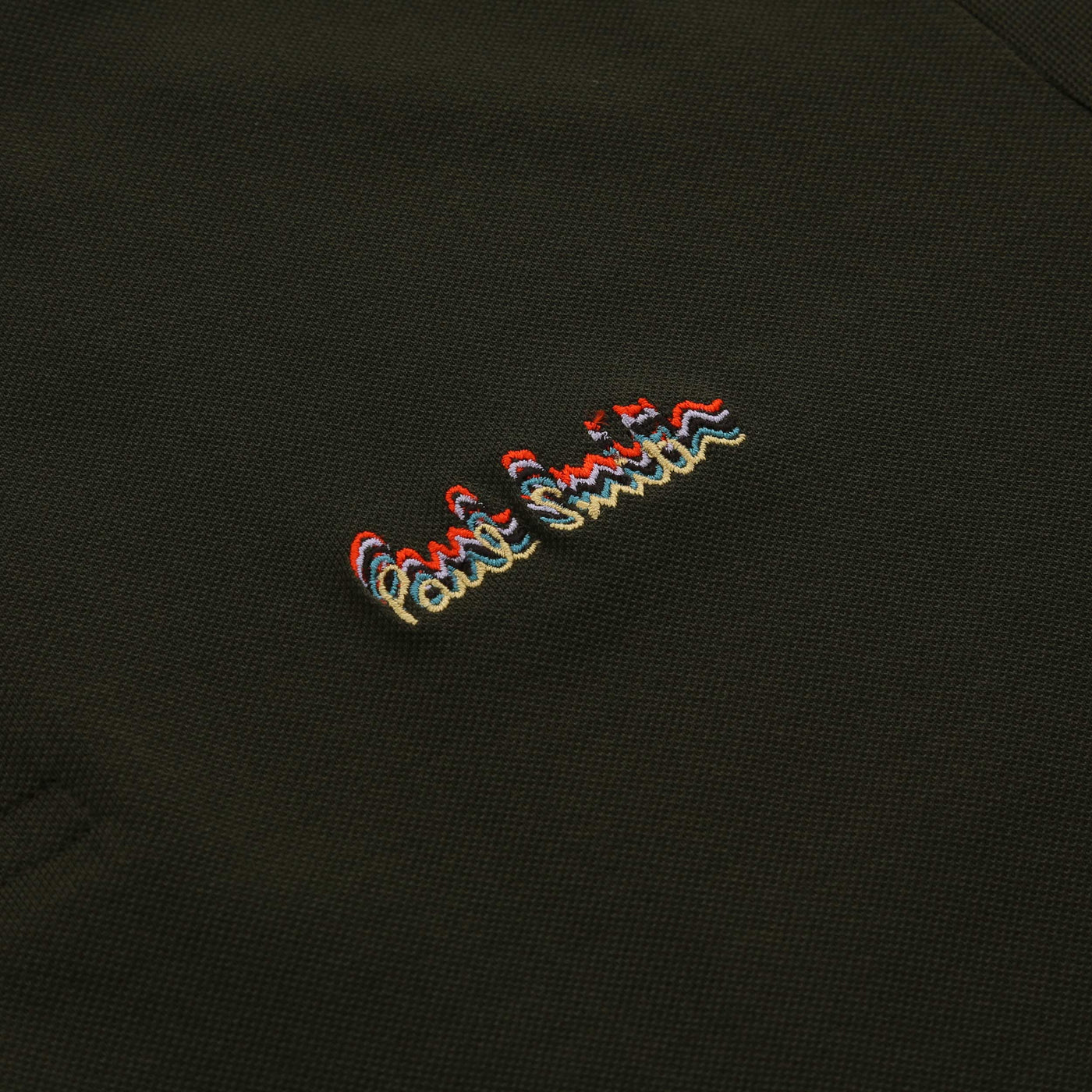 Paul Smith PS Emb Logo Polo Shirt in Army Green Logo